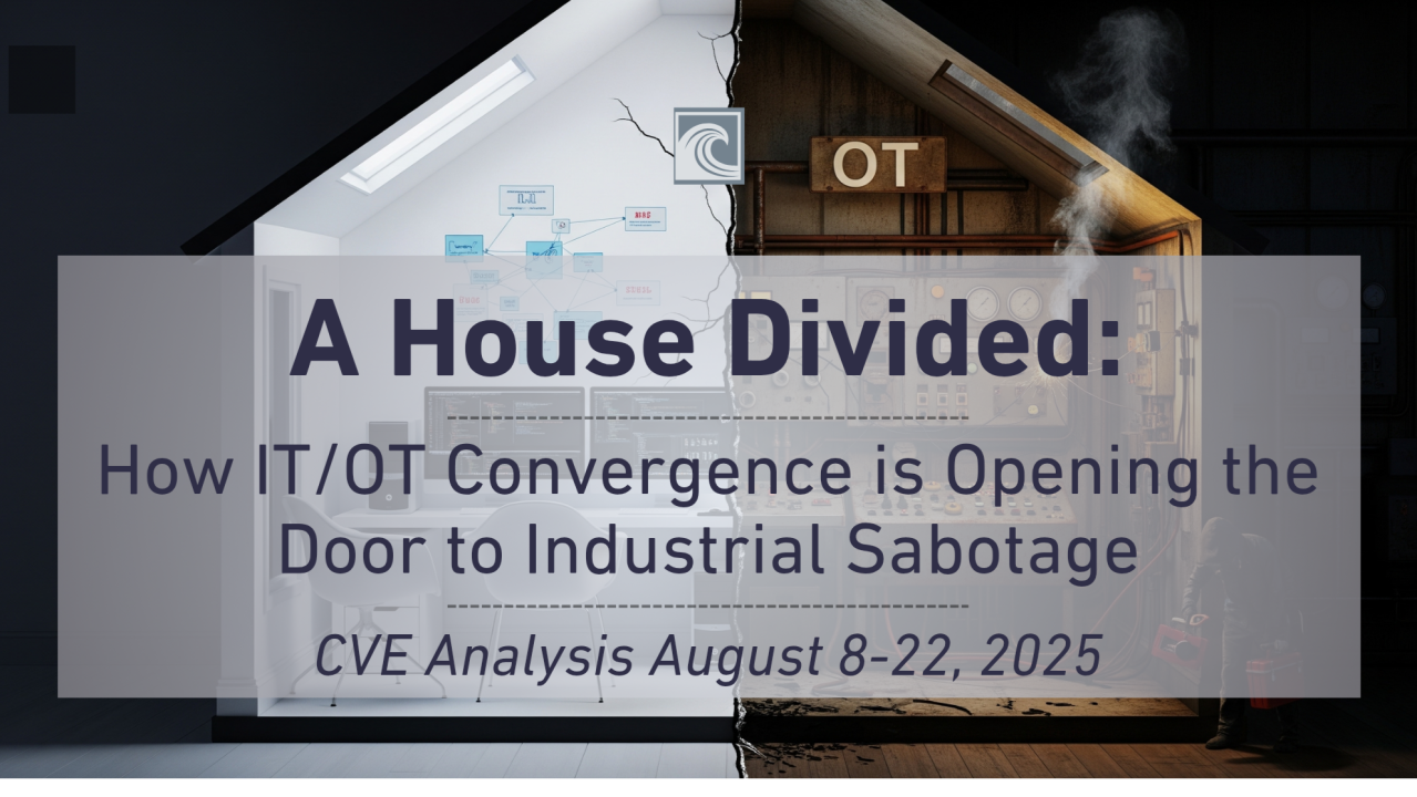 CVE Analysis August 8-22, 2025: A House Divided - How IT/OT Convergence is Opening the Door to Industrial Sabotage cover image